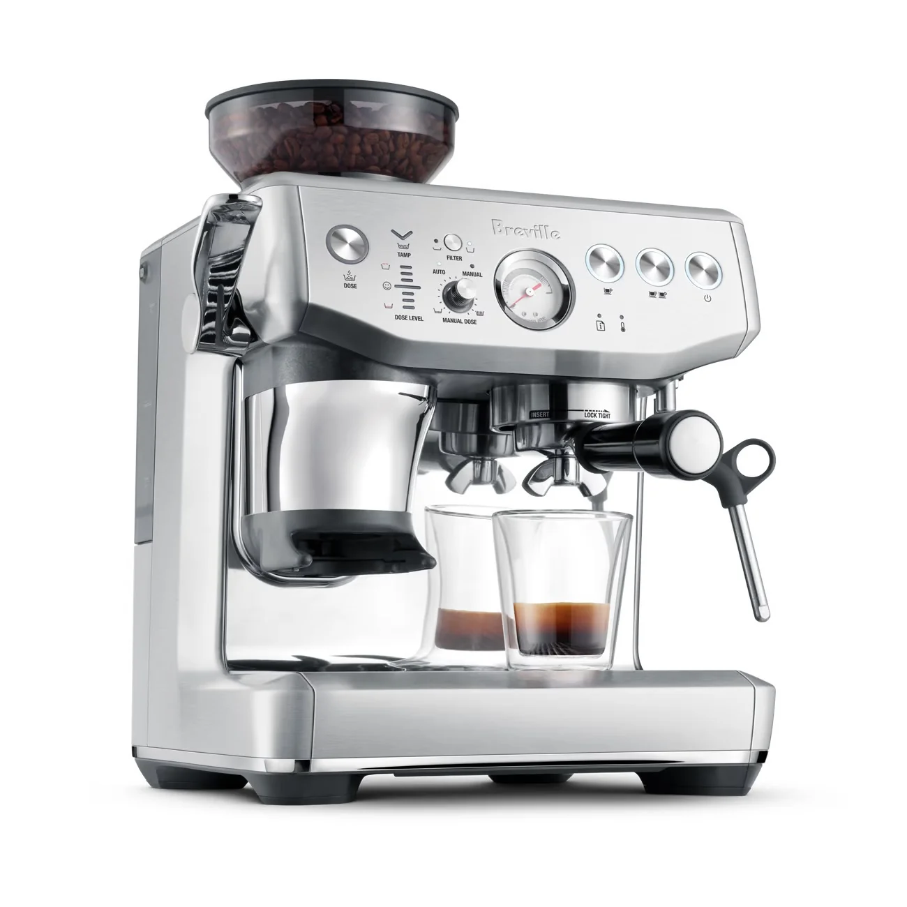 Breville Barista Express Impress Espresso Machine - Stainless Steel Coffee - Image 2