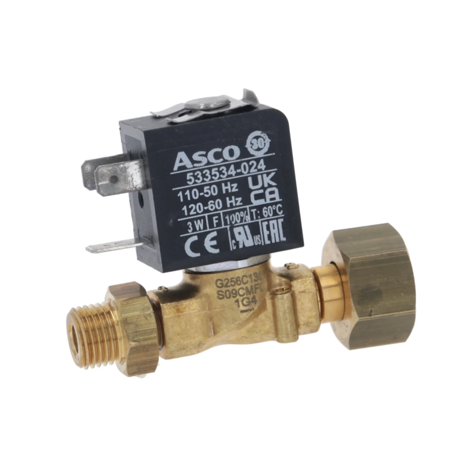Asco Rancilio Silvia ProX 110V Two-way Hot Water Valve Assembly Grinder
