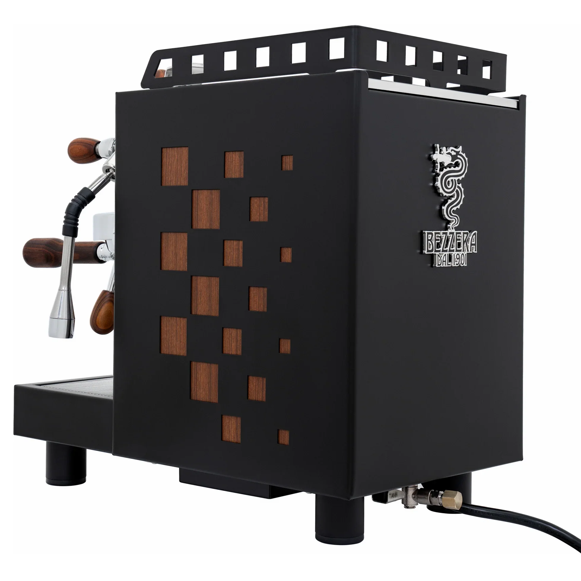 Bezzera Aria TOP Espresso Machine - Black / Rosewood Grinder - Image 9