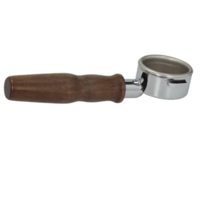 La Spaziale Bottomless Portafilter with Walnut Wood Handle (After-Market) Coffee