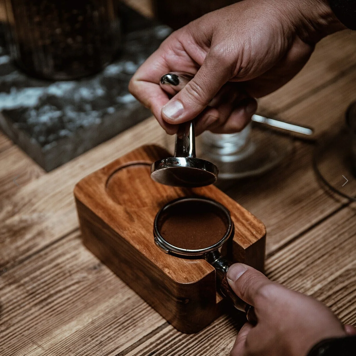 La Pavoni Lever Machine Tamper Coffee - Image 2