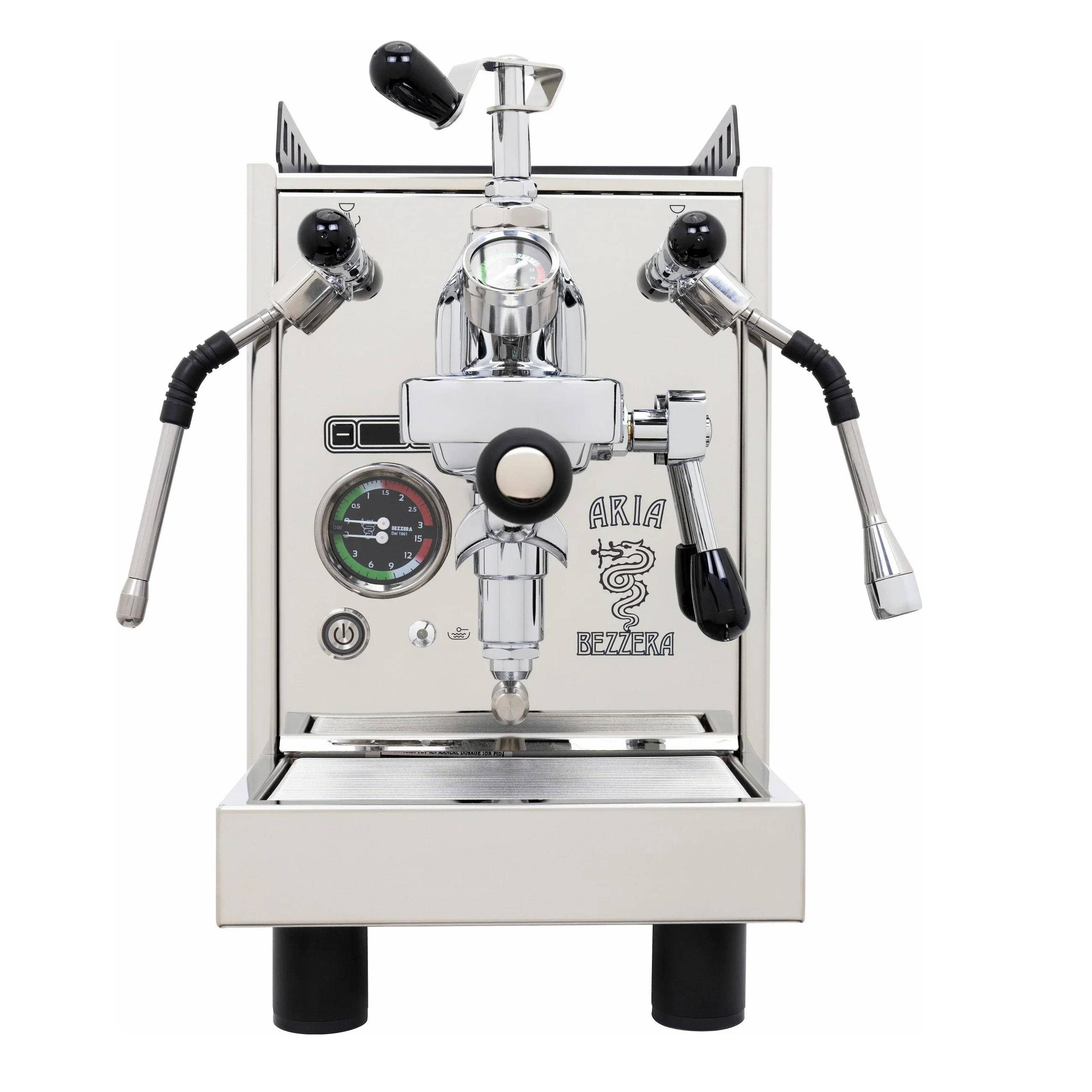 Bezzera Aria TOP Espresso Machine - Black / Rosewood Grinder - Image 5