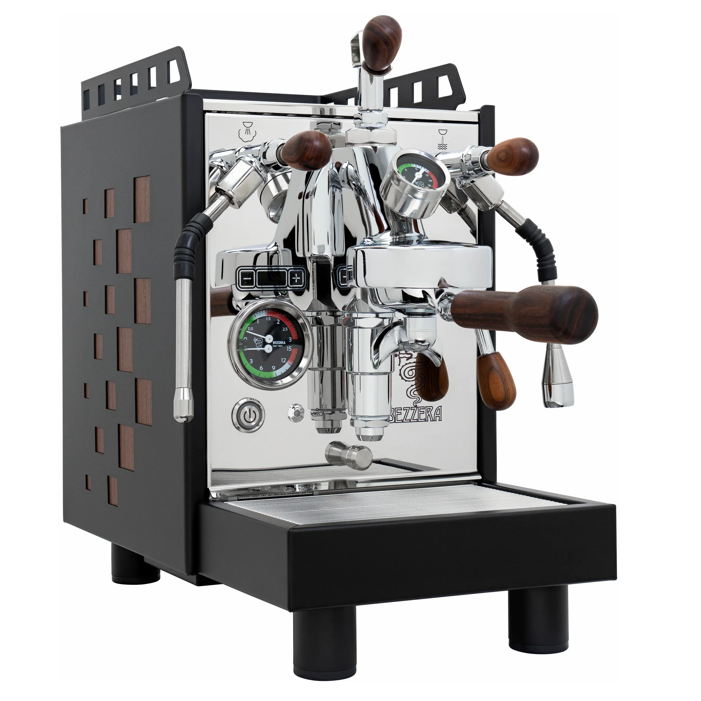 Bezzera Aria TOP Espresso Machine - Black / Rosewood Grinder - Image 8