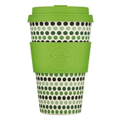 Green Polka Ecoffee Cup Mug